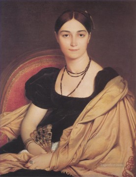  Ingres Art Painting - Madame Duvaucey Neoclassical Jean Auguste Dominique Ingres
